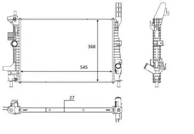 Радиатор, охлаждение двигателя NRF купить