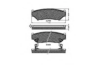 Комплект тормозных колодок, дисковый тормоз SPIDAN купить