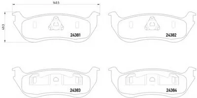 Комплект тормозных колодок, дисковый тормоз HELLA купить
