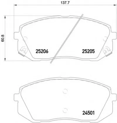 Комплект тормозных колодок, дисковый тормоз HELLA купить