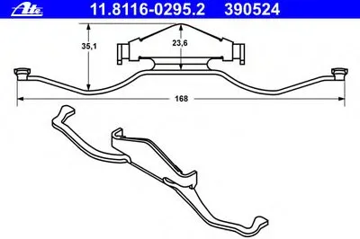 Пружина, тормозной суппорт ATE купить