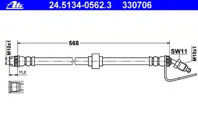 Тормозной шланг ATE купить