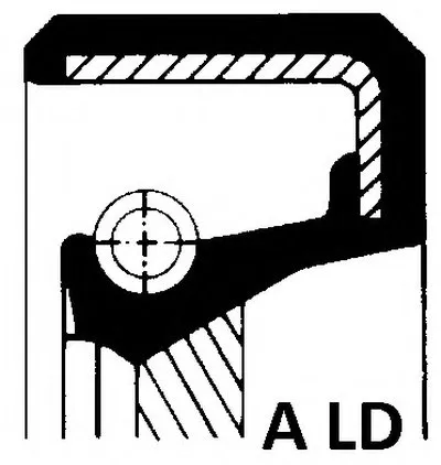 Уплотняющее кольцо, распределительный вал; Уплотнительное кольцо ELRING купить