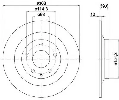 Тормозной диск PRO HELLA PAGID купить