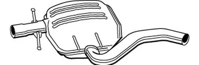 Средний глушитель выхлопных газов WALKER купить