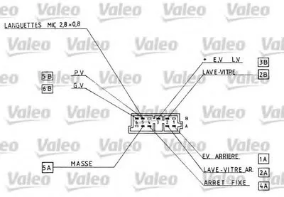 Выключатель на колонке рулевого управления VALEO купить