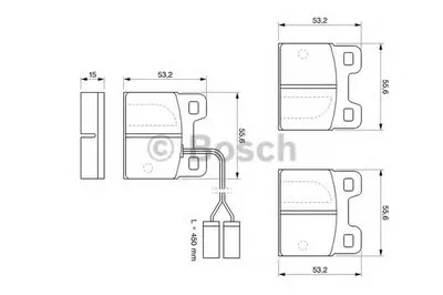 Комплект тормозных колодок, дисковый тормоз BOSCH купить