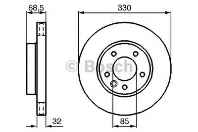 Тормозной диск BOSCH купить