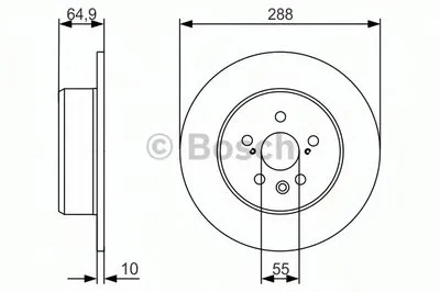 Тормозной диск BOSCH купить