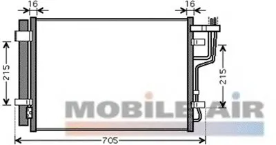 Конденсатор, кондиционер VAN WEZEL купить