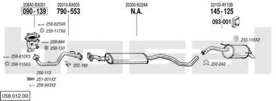 Система выпуска ОГ BOSAL купить