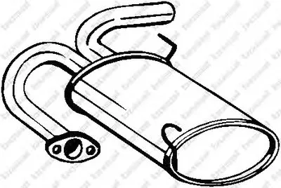 Глушитель выхлопных газов конечный BOSAL купить