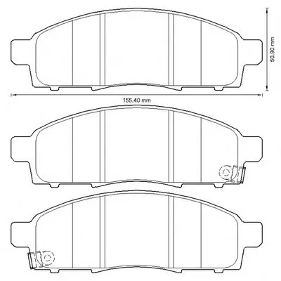 Комплект тормозных колодок, дисковый тормоз JURID купить
