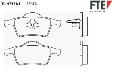 Комплект тормозных колодок, дисковый тормоз FTE купить