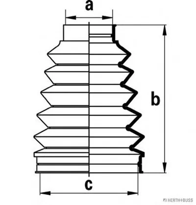 Комплект пылника, приводной вал HERTH+BUSS JAKOPARTS купить