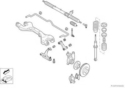 Рулевое управление; Подвеска колеса HERTH+BUSS JAKOPARTS купить