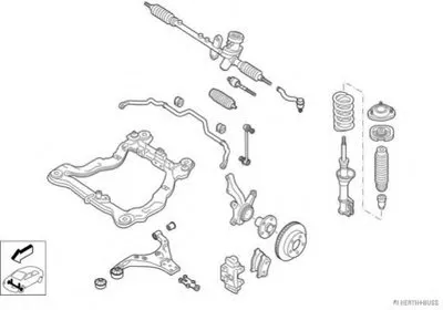 Рулевое управление; Подвеска колеса HERTH+BUSS JAKOPARTS купить