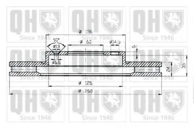 Тормозной диск QUINTON HAZELL купить