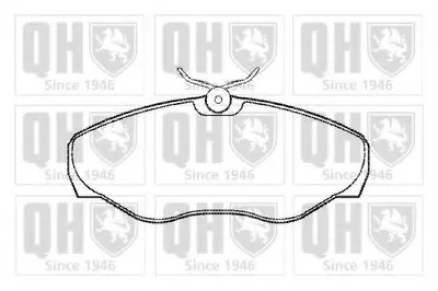 Комплект тормозных колодок, дисковый тормоз QUINTON HAZELL купить