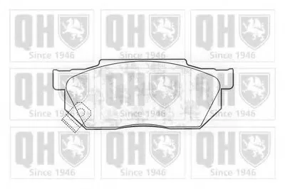 Комплект тормозных колодок, дисковый тормоз QUINTON HAZELL купить