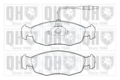 Комплект тормозных колодок, дисковый тормоз QUINTON HAZELL купить