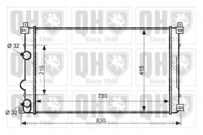 Радиатор, охлаждение двигателя QUINTON HAZELL купить