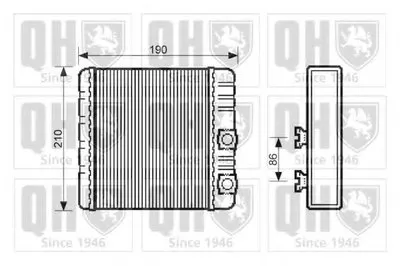Теплообменник, отопление салона QUINTON HAZELL купить