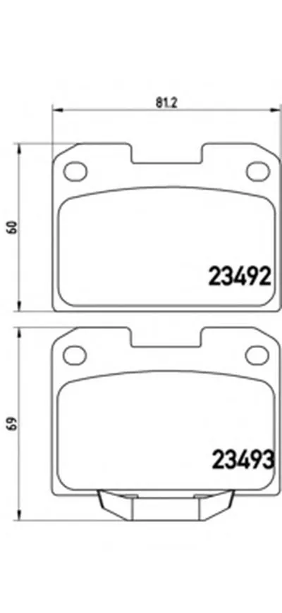 Комплект тормозных колодок, дисковый тормоз BREMBO купить