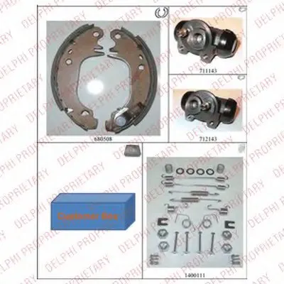 Комплект тормозных колодок DELPHI купить