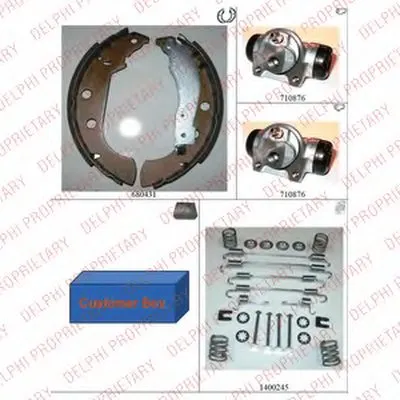 Комплект тормозных колодок DELPHI купить