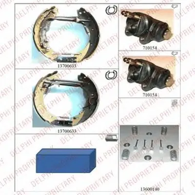 Комплект тормозных колодок DELPHI купить