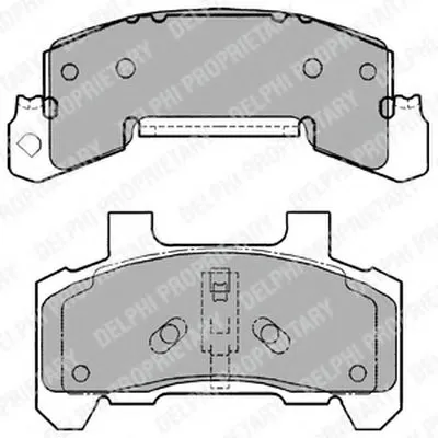 Комплект тормозных колодок, дисковый тормоз DELPHI купить