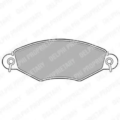 Комплект тормозных колодок, дисковый тормоз DELPHI купить