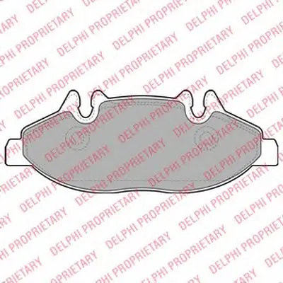 Комплект тормозных колодок, дисковый тормоз DELPHI купить