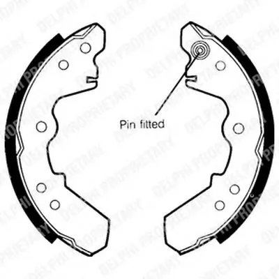 Комплект тормозных колодок DELPHI купить