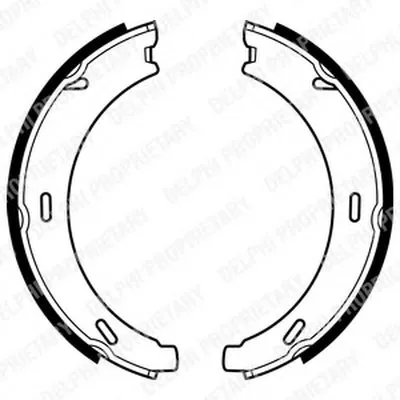 Комплект тормозных колодок, стояночная тормозная система DELPHI купить