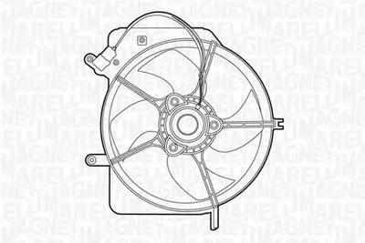 Вентилятор, охлаждение двигателя MAGNETI MARELLI купить