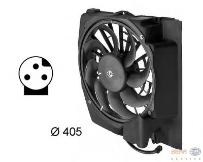 Вентилятор, охлаждение двигателя BEHR HELLA SERVICE купить