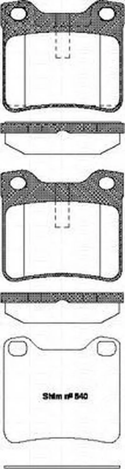 Комплект тормозных колодок, дисковый тормоз TRISCAN купить