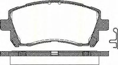 Комплект тормозных колодок, дисковый тормоз TRISCAN купить