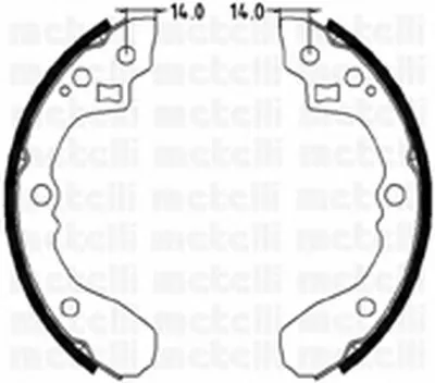 Комплект тормозных колодок METELLI купить