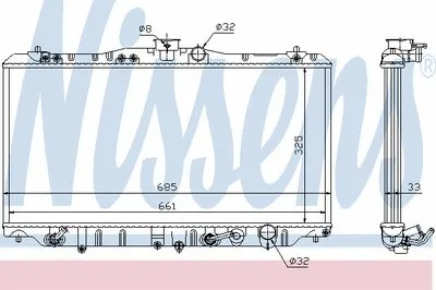 Радиатор, охлаждение двигателя NISSENS купить