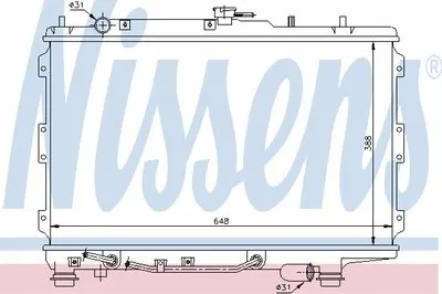 Радиатор, охлаждение двигателя NISSENS купить