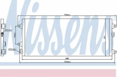 Конденсатор, кондиционер NISSENS купить