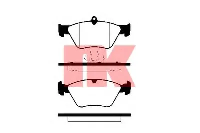 Комплект тормозных колодок, дисковый тормоз NK купить