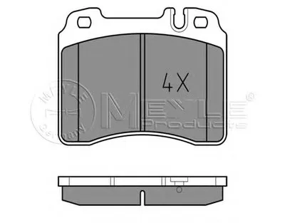 Комплект тормозных колодок, дисковый тормоз MEYLE купить