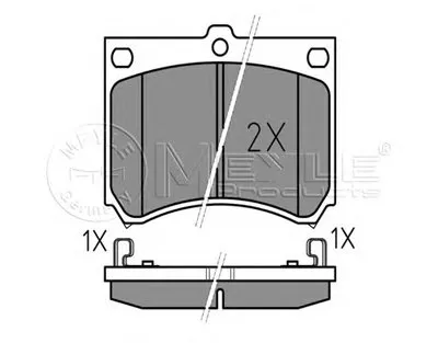 Комплект тормозных колодок, дисковый тормоз MEYLE купить
