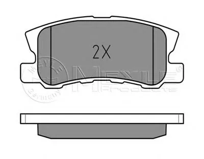 Комплект тормозных колодок, дисковый тормоз MEYLE купить
