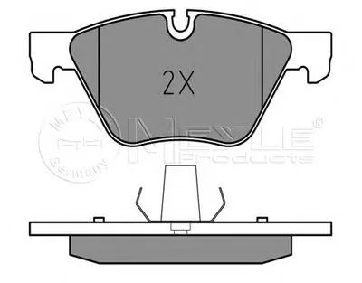 Комплект тормозных колодок, дисковый тормоз MEYLE купить