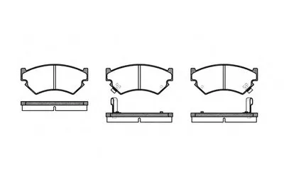 Комплект тормозных колодок, дисковый тормоз REMSA купить